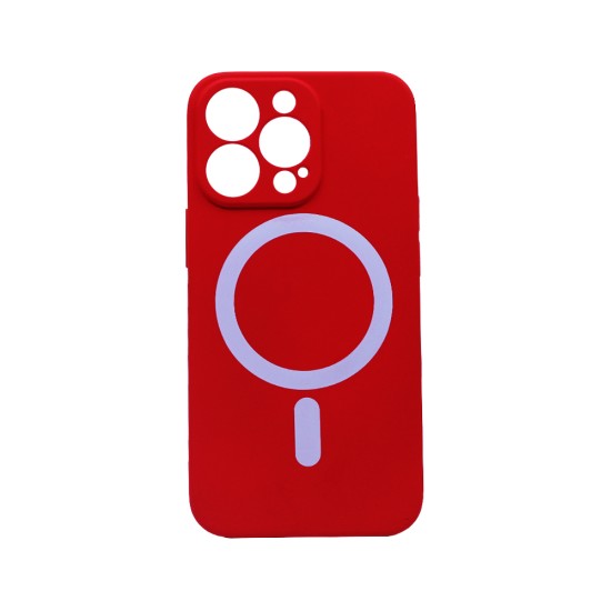 New Science Silicone Megnatic Case for iPhone 13 Pro Red